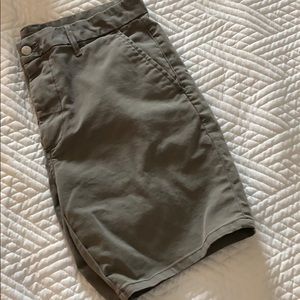 Joe’s men’s shorts, olive green.